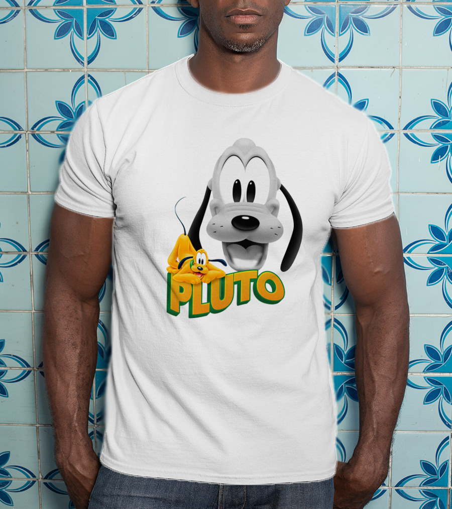 Pluto Cartoon Dog Disney Animation Character T-Shirt