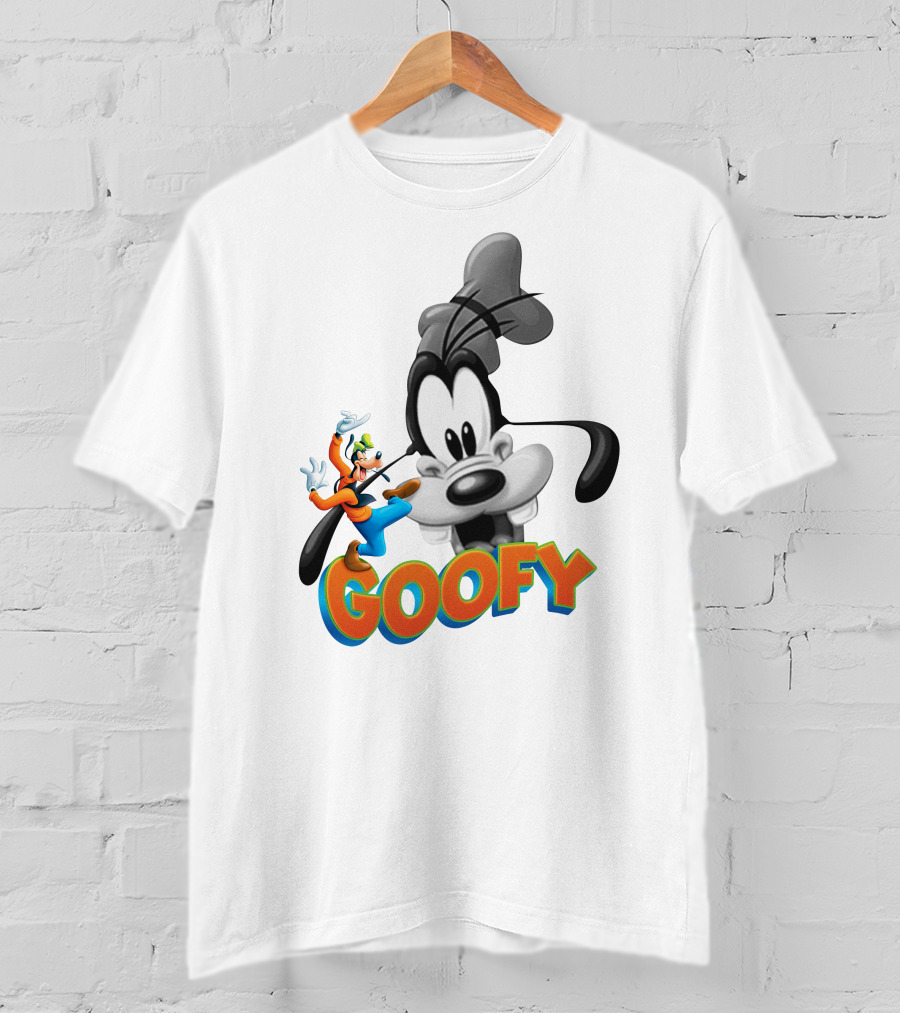 Goofy Disney Character With Classic Animation Style T-Shirt