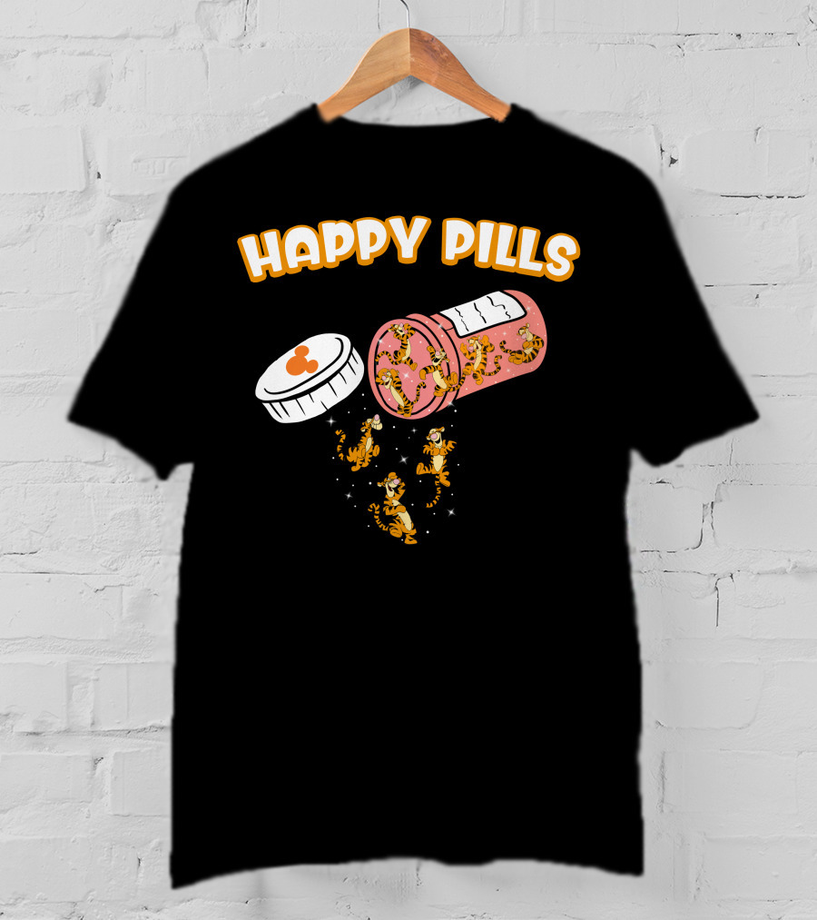 HAPPY PILLS TIGGER Capsule Spill T-Shirt