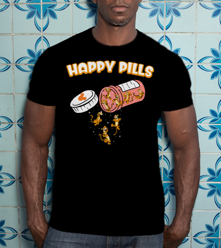 HAPPY PILLS TIGGER Capsule Spill T-Shirt