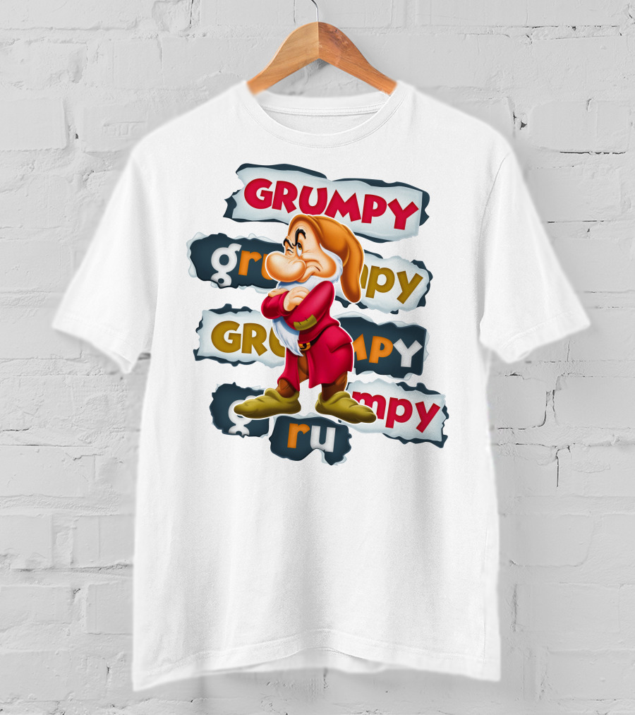Grumpy Snow White Seven Dwarfs Character Alignment T-Shirt