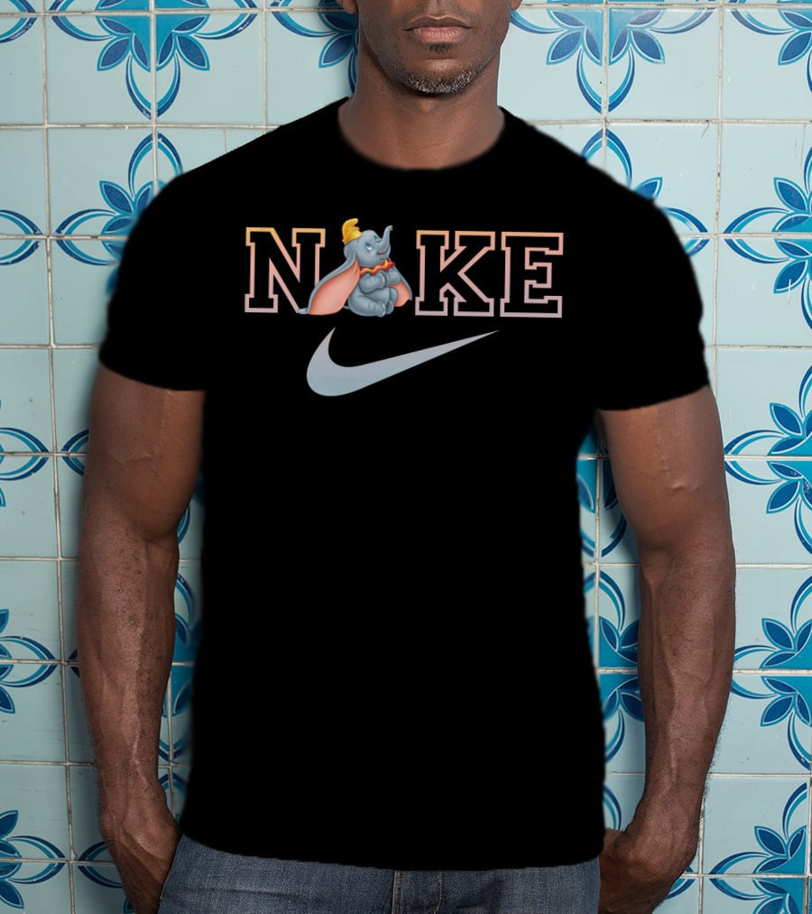 Dumbo Nike Logo With Flying Elephant And Swoosh T-Shirt