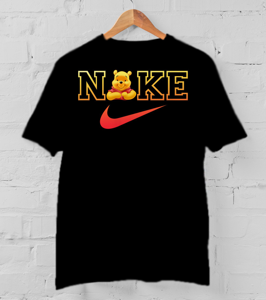 Nike Pooh Bear Red Swoosh T-Shirt