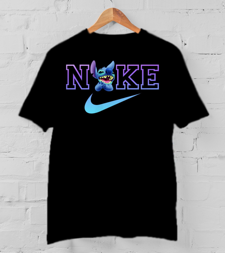 Nike Stitch Crossover With Blue Swoosh T-Shirt
