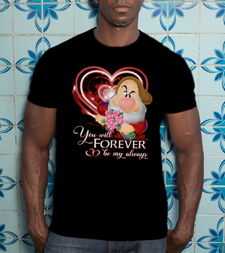 Grumpy You Will Forever Be My Always Heart And Flowers T-Shirt