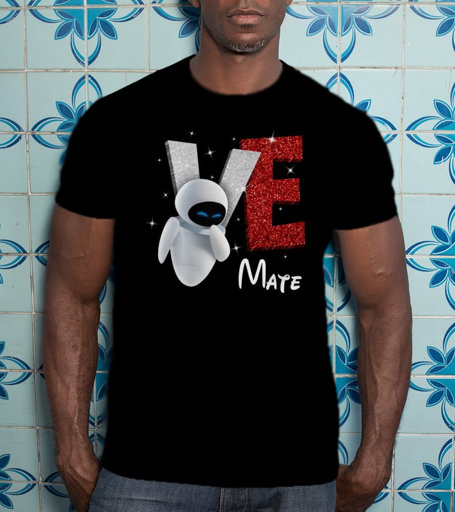 Eve Mate Wall-E Sparkling Letters With Effect T-Shirt