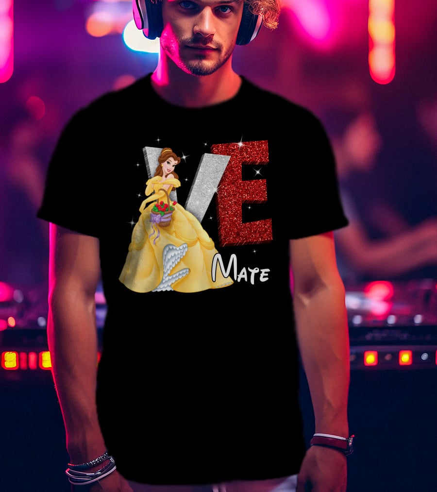 Belle Love Mate Sparkling Princess Theme T-Shirt