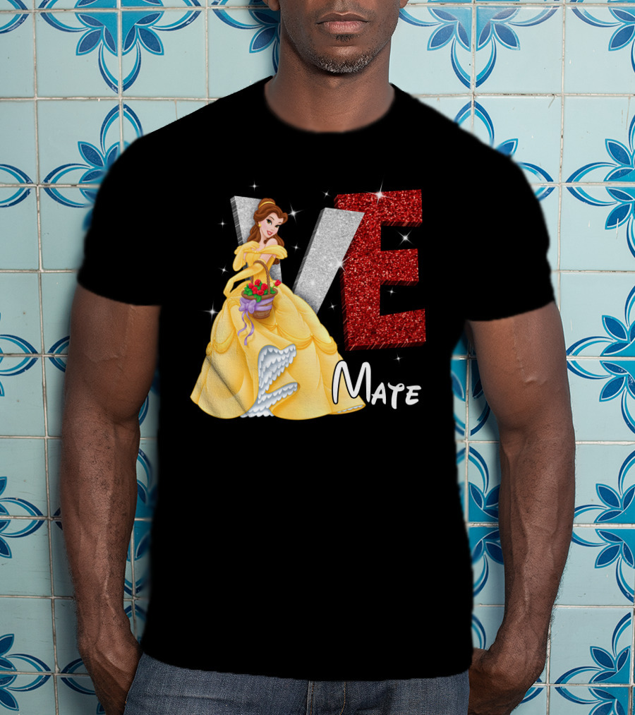 Belle Love Mate Sparkling Princess Theme T-Shirt