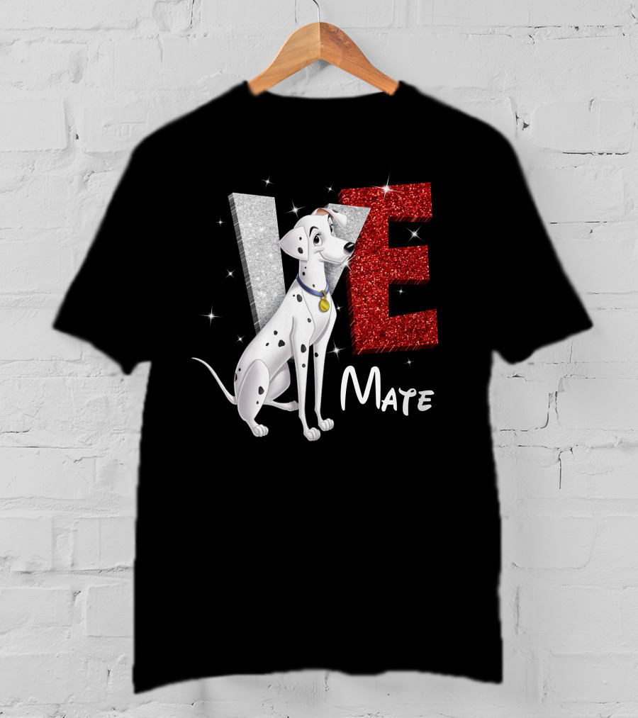 Perdita Love Mate Dalmatian Sparkle T-Shirt