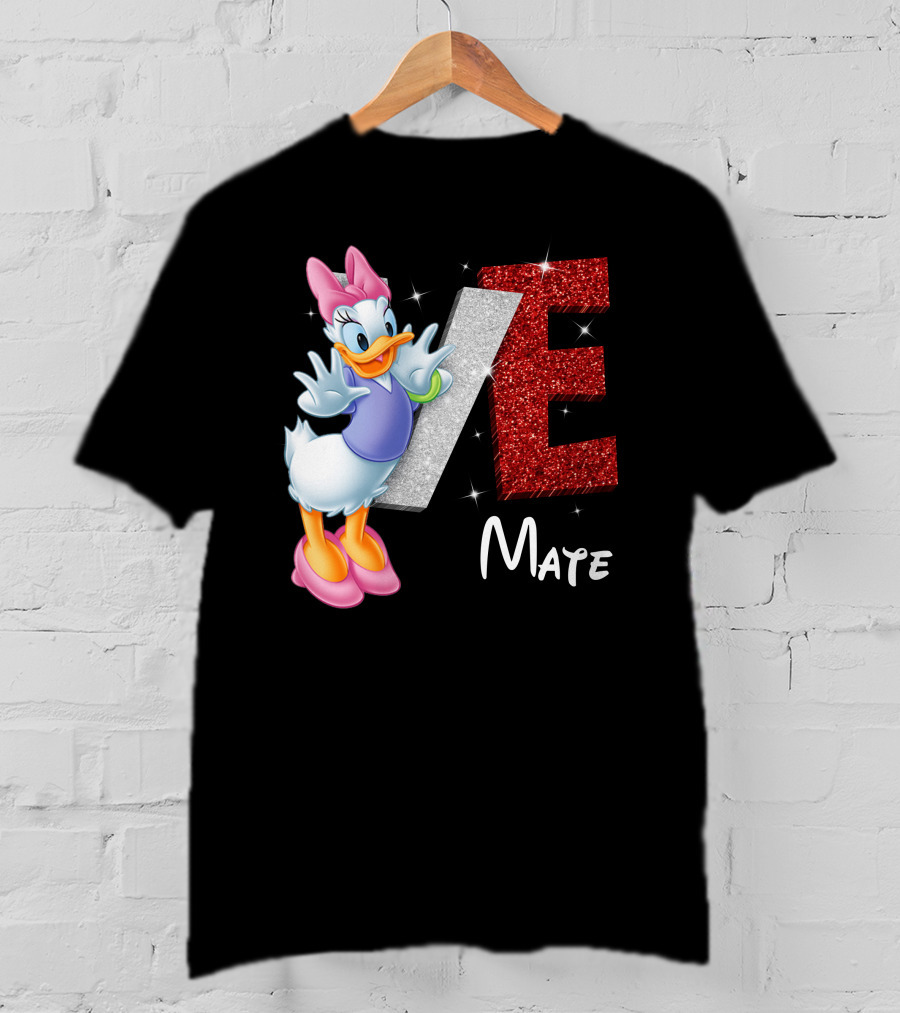 Daisy Duck Love Mate Sparkling Style T-Shirt