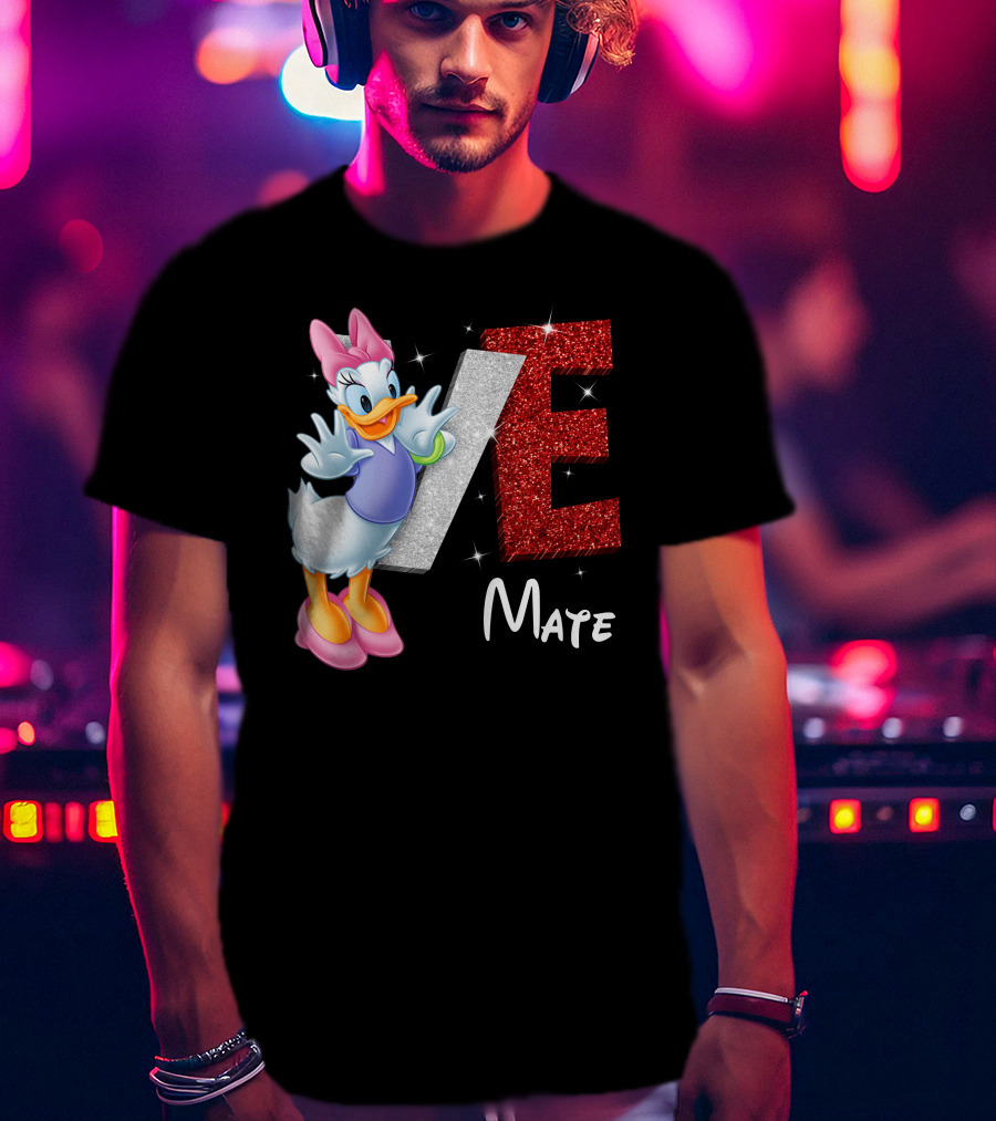 Daisy Duck Love Mate Sparkling Style T-Shirt