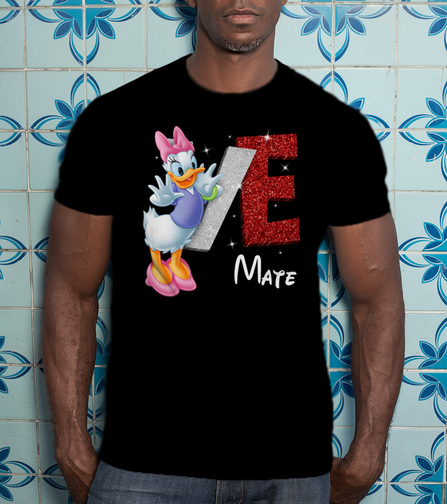 Daisy Duck Love Mate Sparkling Style T-Shirt