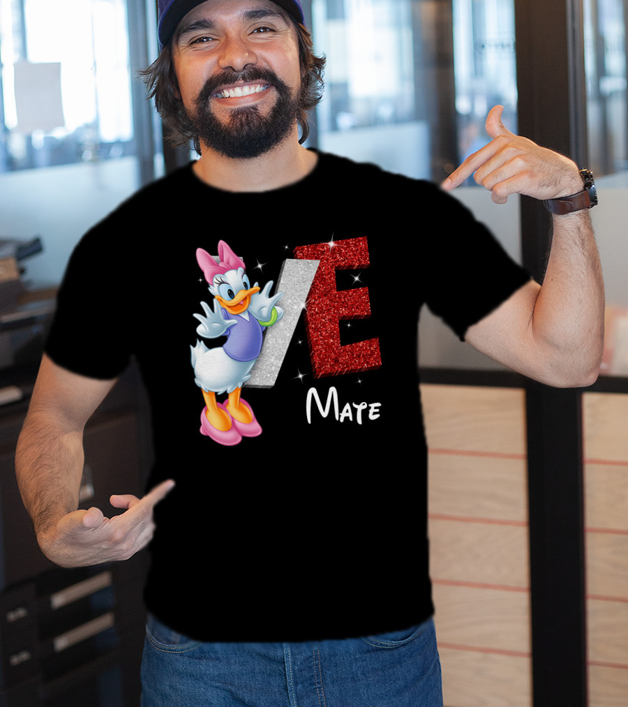 Daisy Duck Love Mate Sparkling Style T-Shirt