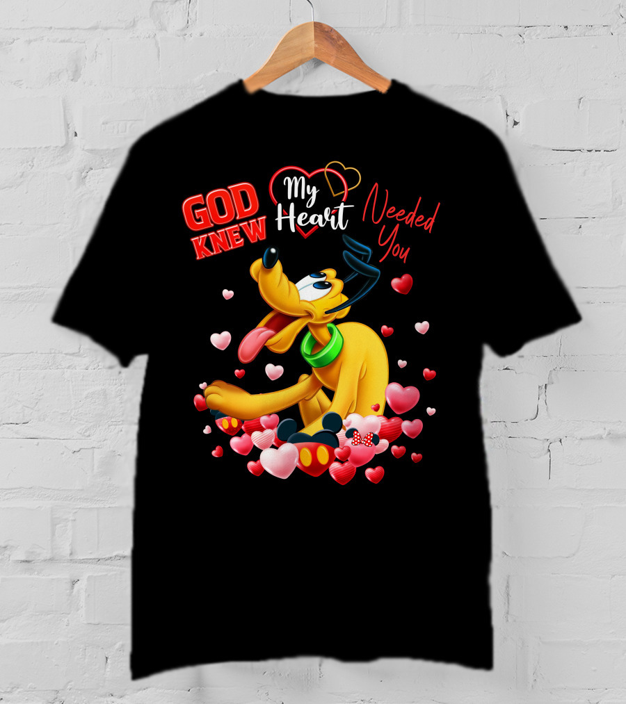 God Knew My Heart Needed You Pluto Hearts T-Shirt