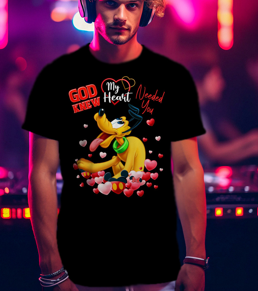 God Knew My Heart Needed You Pluto Hearts T-Shirt