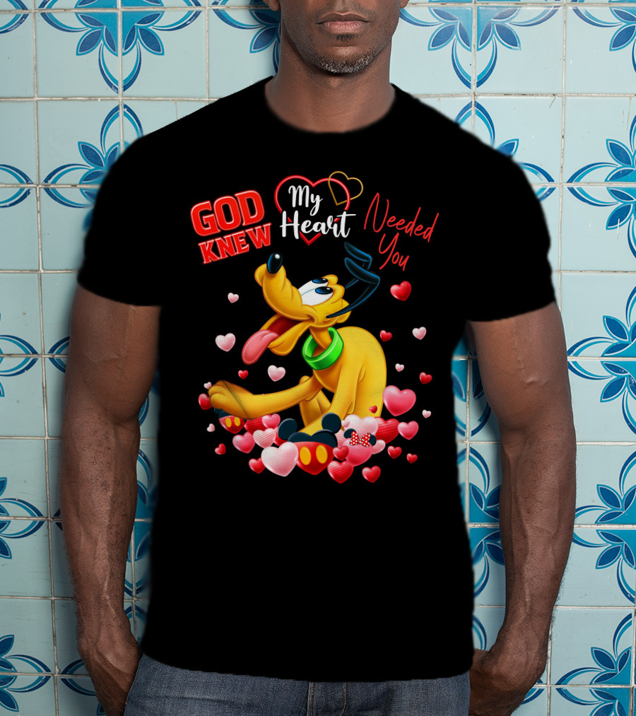 God Knew My Heart Needed You Pluto Hearts T-Shirt