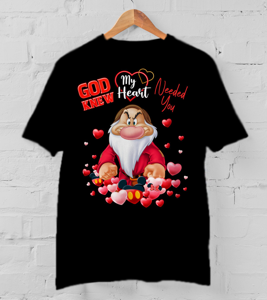 God Knew My Heart Needed You Grumpy Hearts Disney T-Shirt
