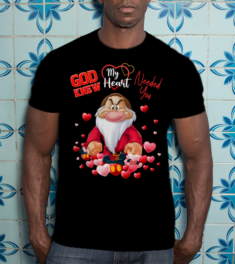God Knew My Heart Needed You Grumpy Hearts Disney T-Shirt