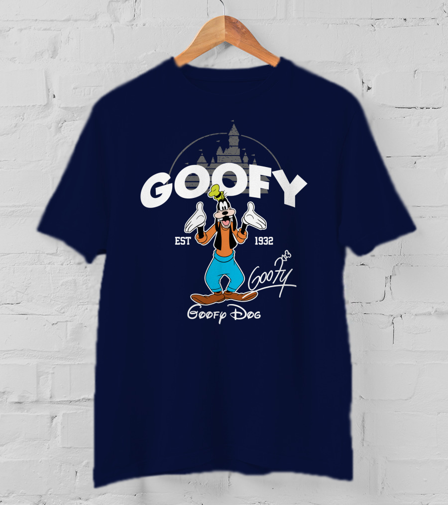 Goofy Est 1932 Goofy Dog Castle T-Shirt