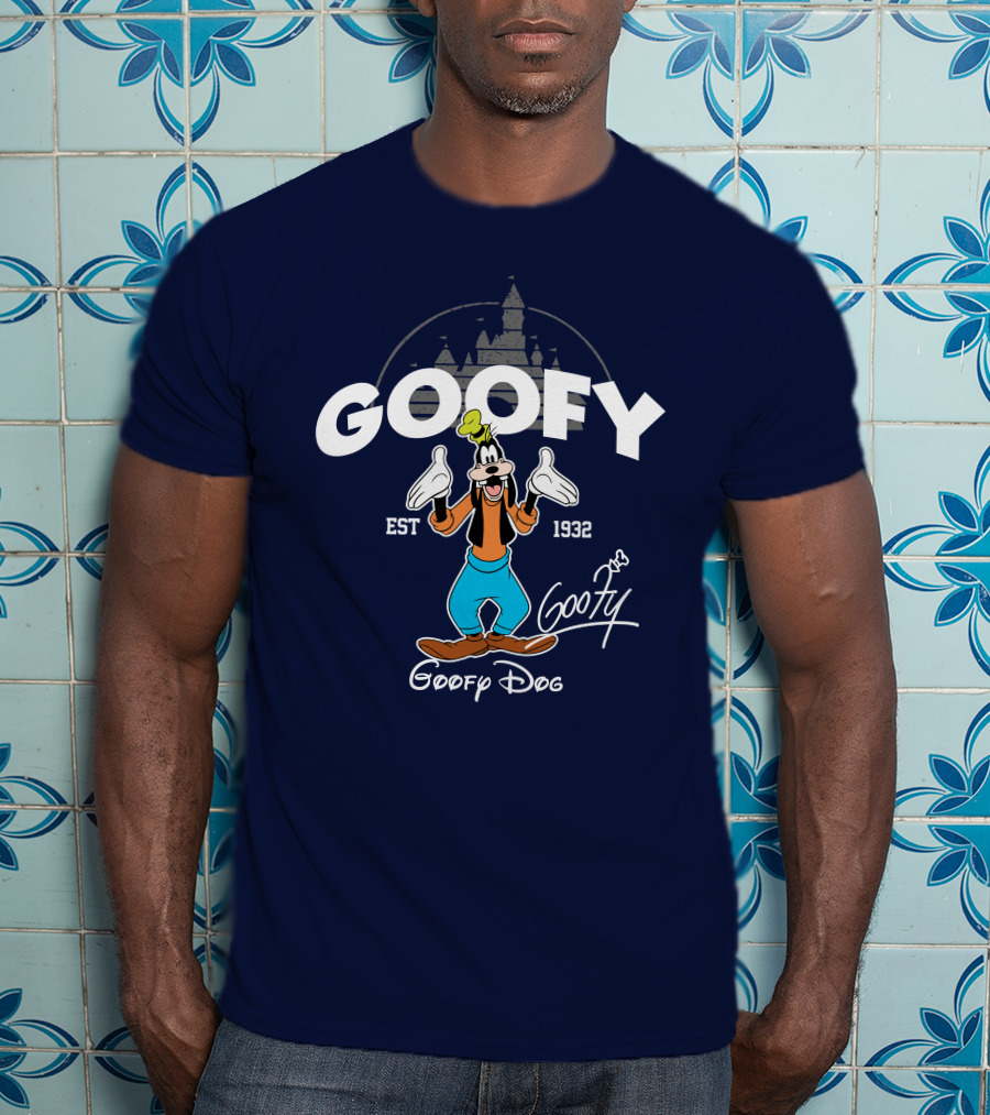 Goofy Est 1932 Goofy Dog Castle T-Shirt