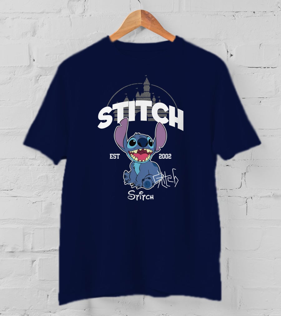 Stitch Est 2002 Disney Castle T-Shirt