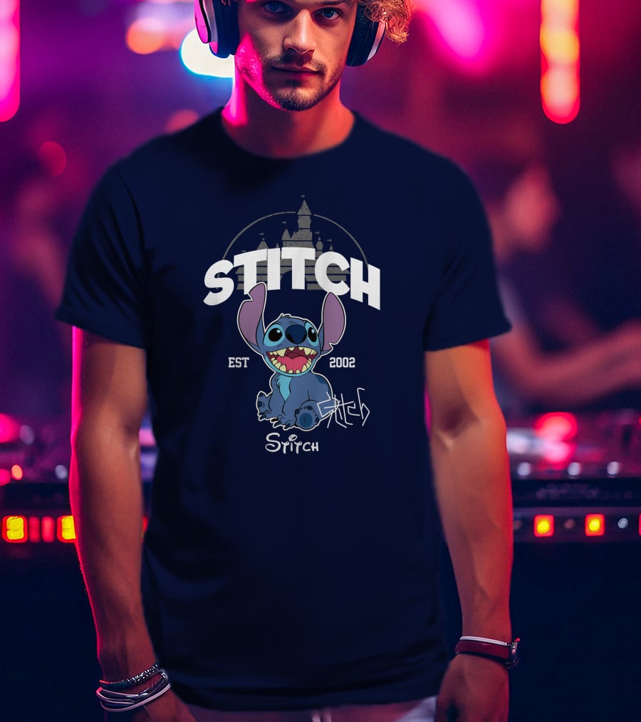 Stitch Est 2002 Disney Castle T-Shirt