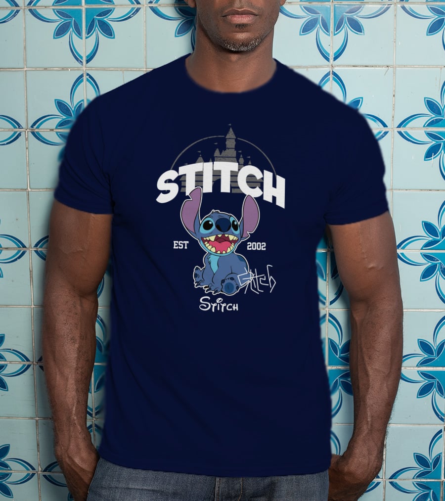 Stitch Est 2002 Disney Castle T-Shirt