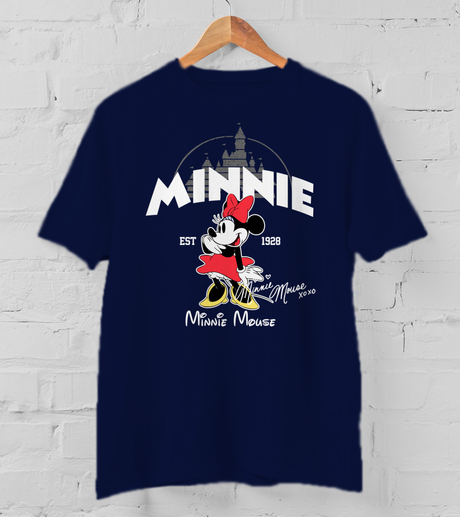 Minnie Mouse Est 1928 Mickey Disney Castle T-Shirt