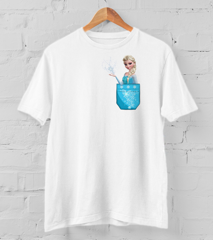 Elsa Pocket Magic Snowflakes Frozen Disney T-Shirt