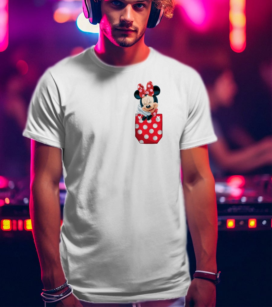Minnie Mouse Polka Dot Pocket Fun T-Shirt