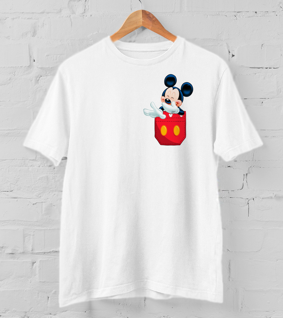 Mickey Mouse Red Pocket T-Shirt