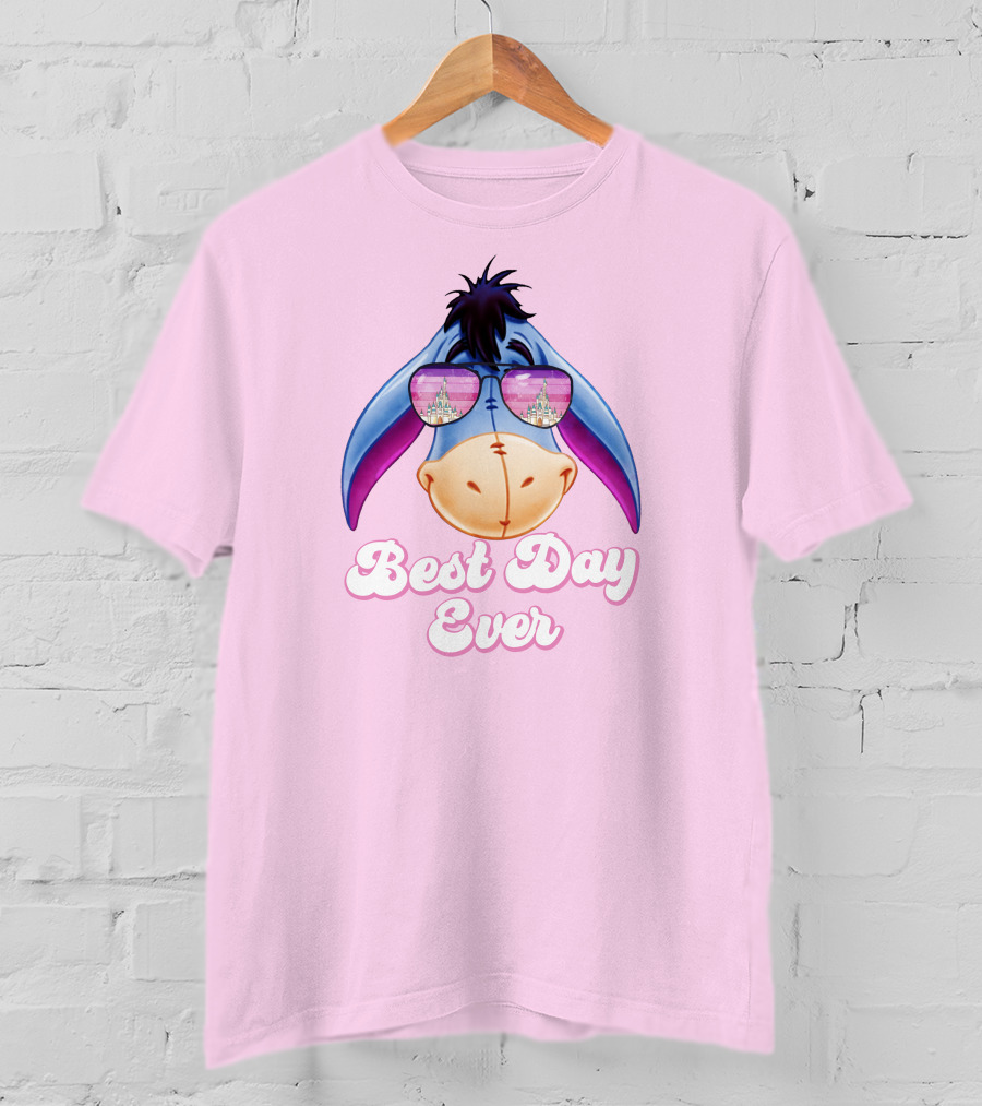 Best Day Ever Eeyore With Castle Sunglasses T-Shirt