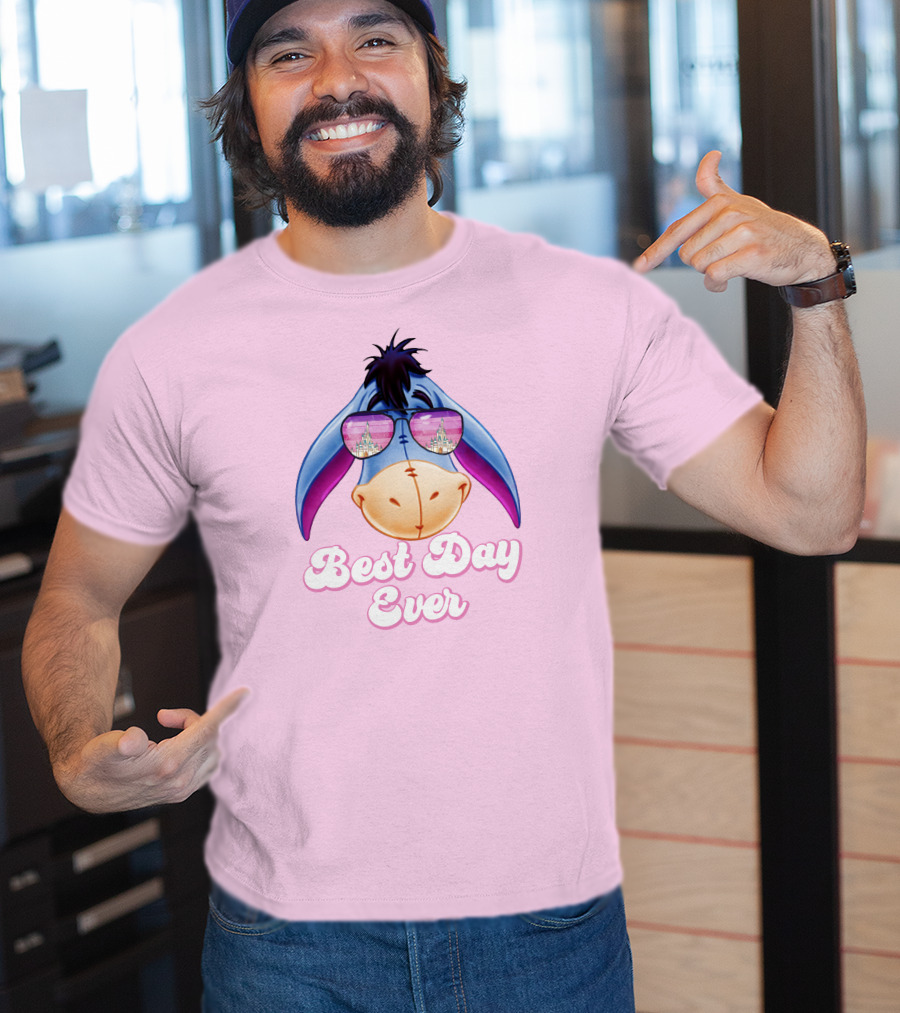 Best Day Ever Eeyore With Castle Sunglasses T-Shirt