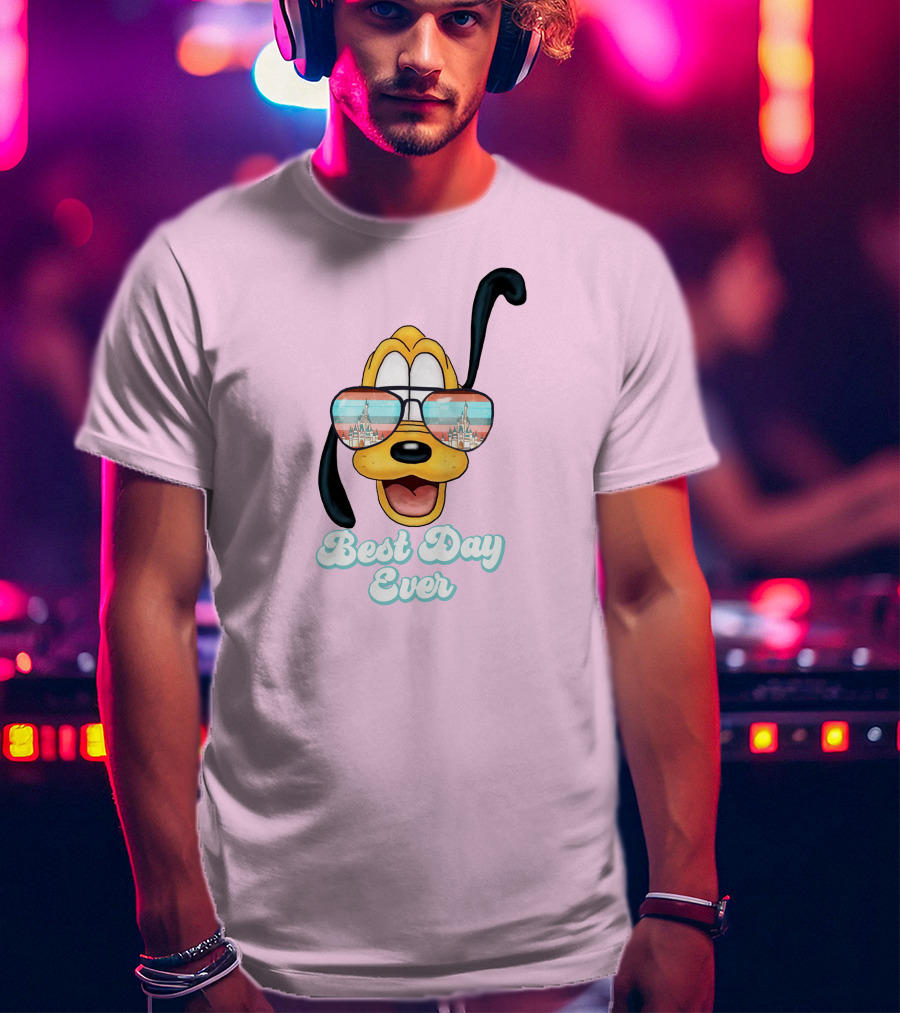 Pluto Sunglasses Best Day Ever T-Shirt