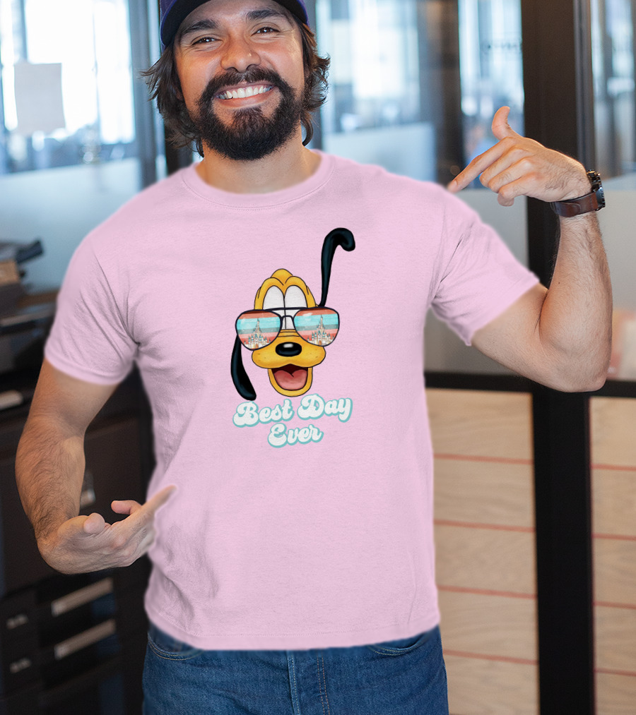 Pluto Sunglasses Best Day Ever T-Shirt