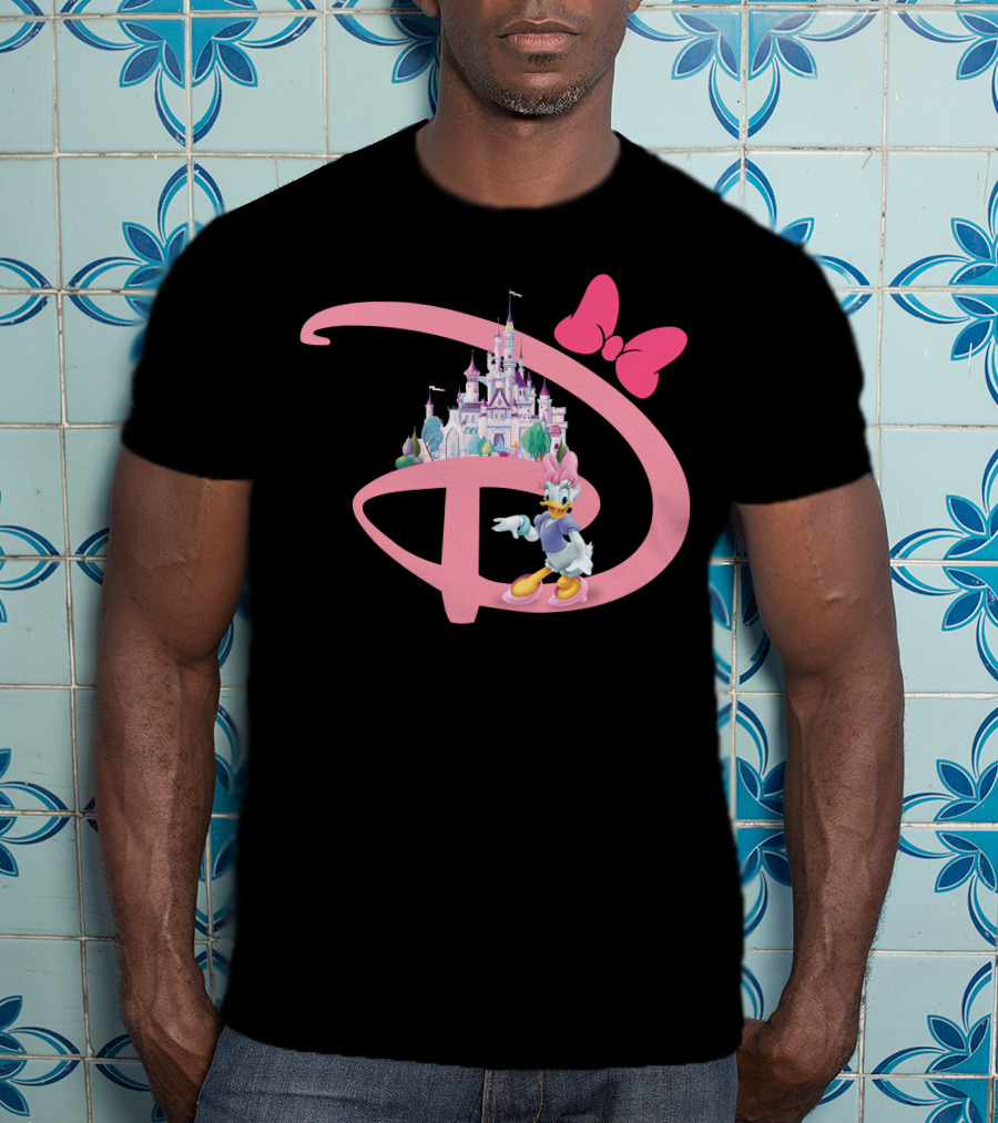 Daisy Duck Pink Disney Castle Bow T-Shirt