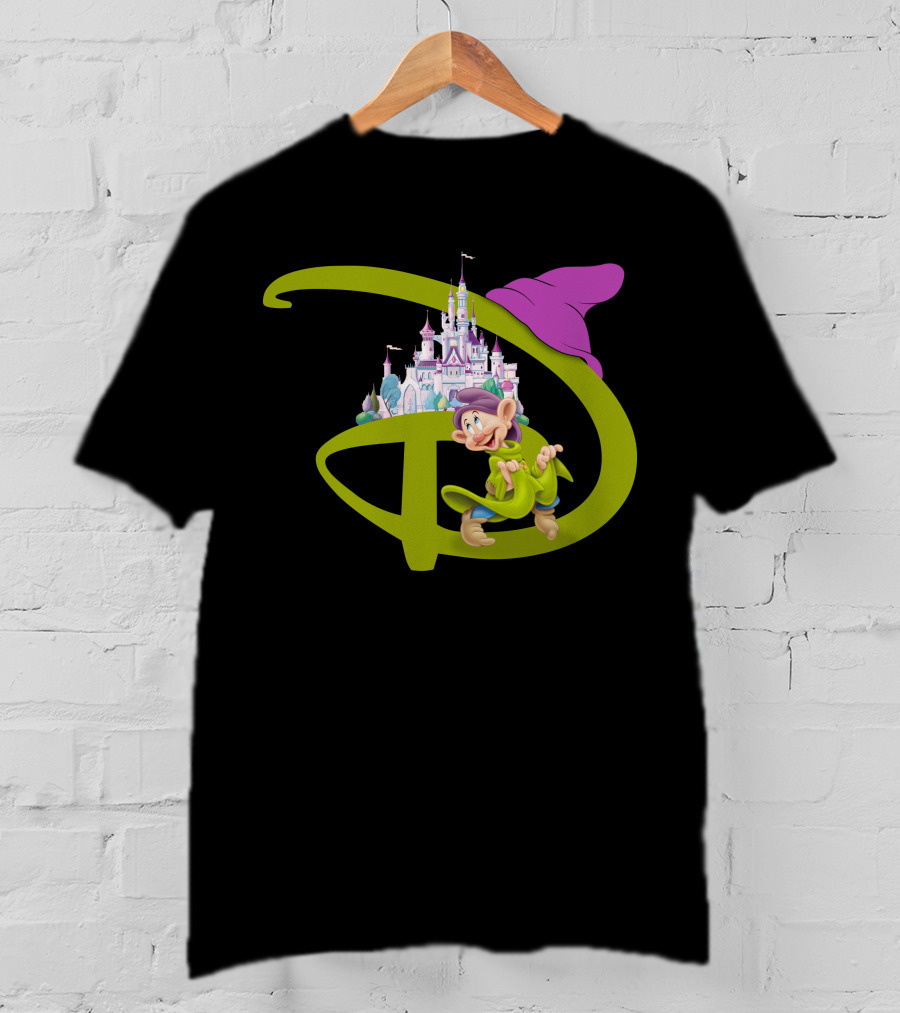Dopey With Disneyland Castle Disney T-Shirt
