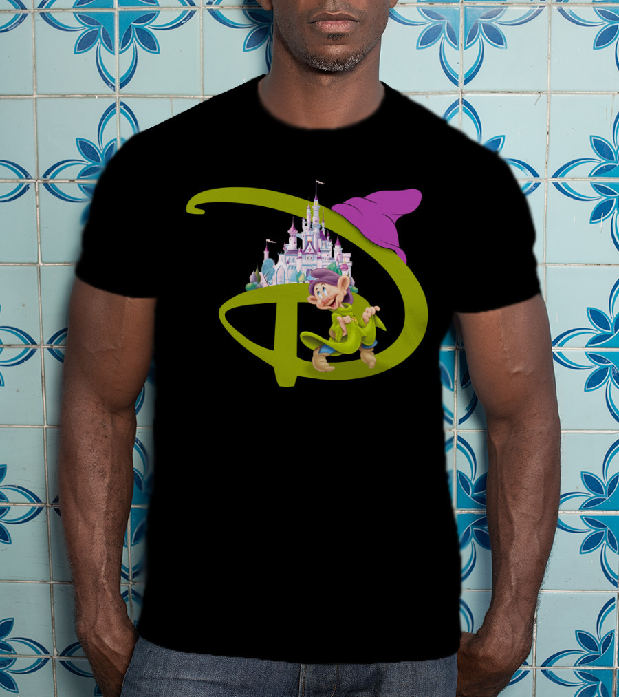 Dopey With Disneyland Castle Disney T-Shirt