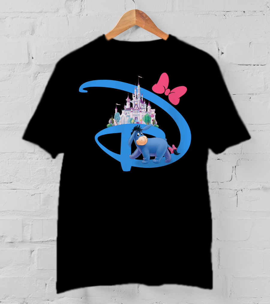 Eeyore Disney Castle Bow T-Shirt