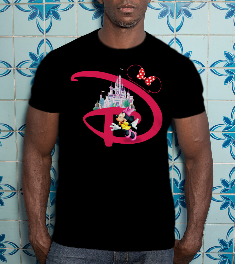 Minnie Mouse Disney Castle With Bow T-Shirt