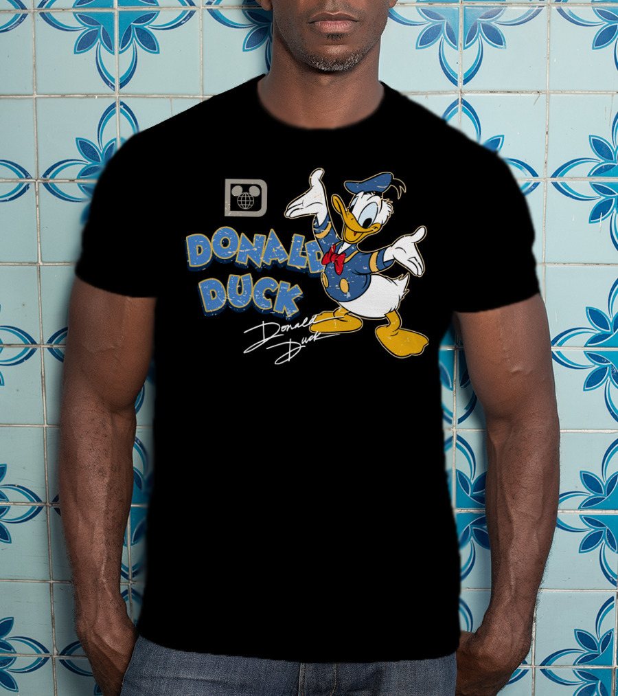 Donald Duck Retro Style Disney Character T-Shirt