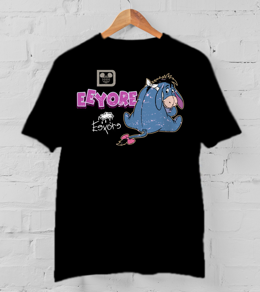 Eeyore Vintage Style Disney Logo With Eeyore T-Shirt