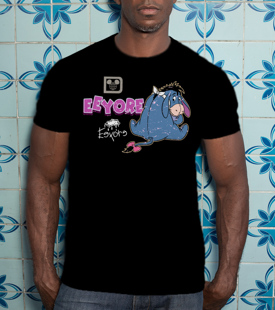 Eeyore Vintage Style Disney Logo With Eeyore T-Shirt