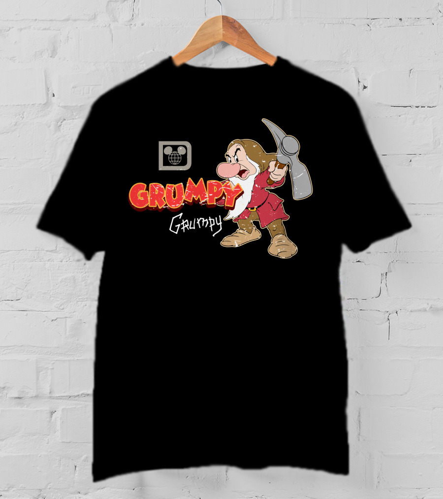Disney Grumpy Character With Pickaxe T-Shirt