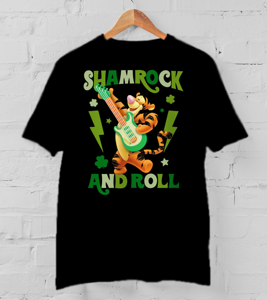 Shamrock And Roll Tigger T-Shirt