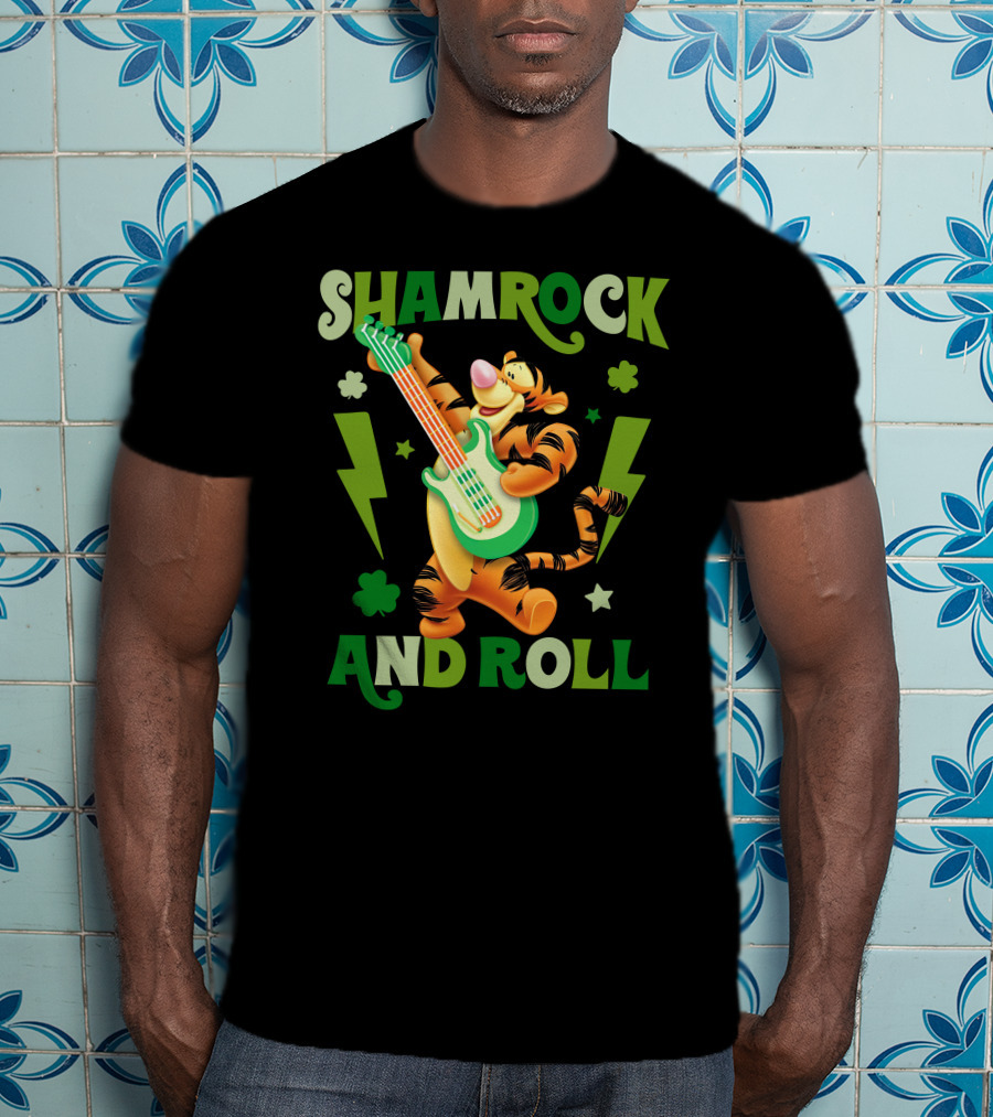 Shamrock And Roll Tigger T-Shirt