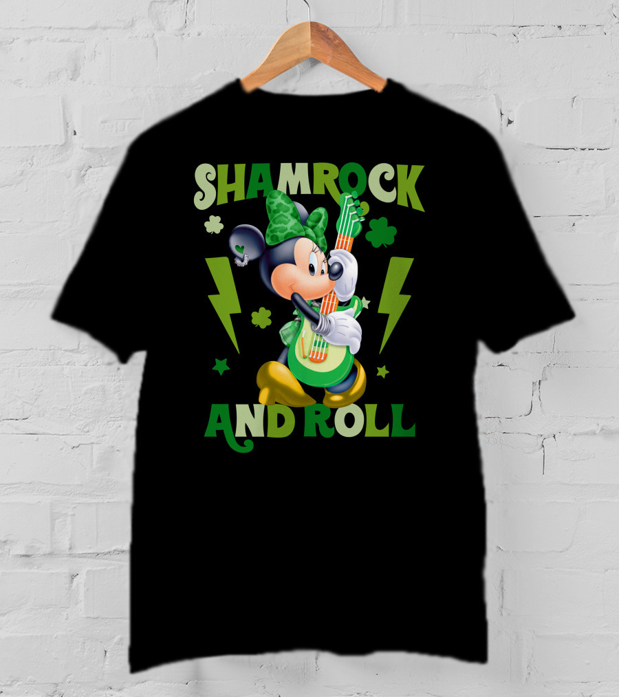 Minnie Shamrock And Roll T-Shirt