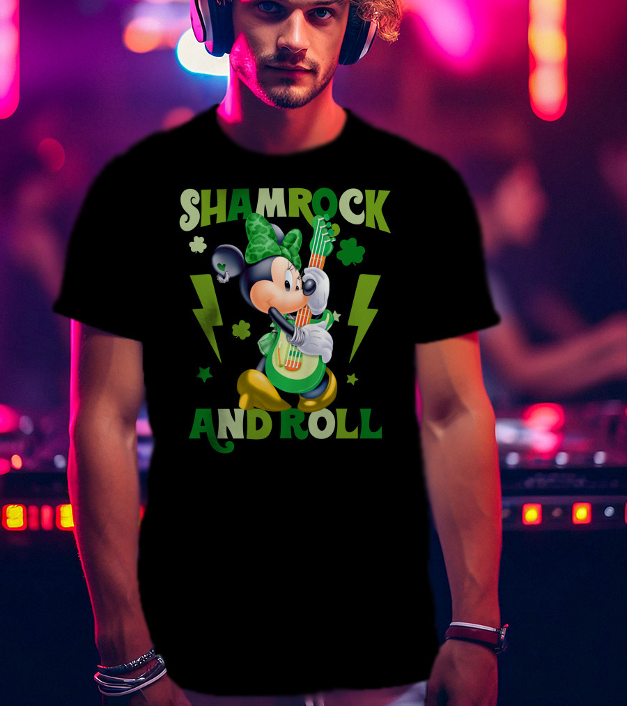 Minnie Shamrock And Roll T-Shirt