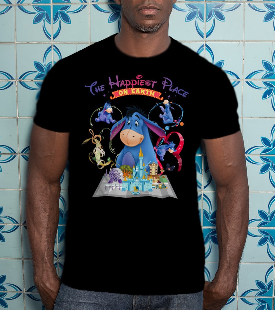 Eeyore The Happiest Place On Earth Disney Theme Park Wonderland T-Shirt