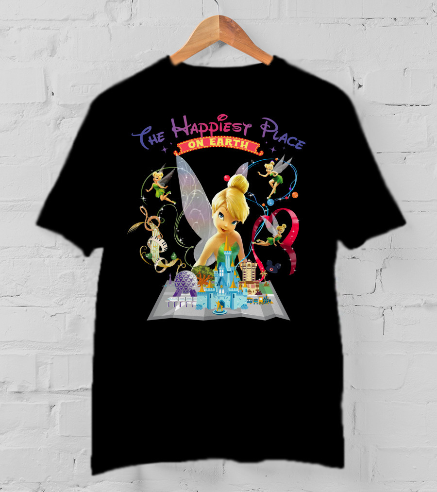 Tinkerbell The Happiest Place On Earth Disney Magic T-Shirt